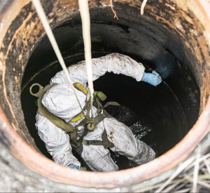 Person applying SprayWall